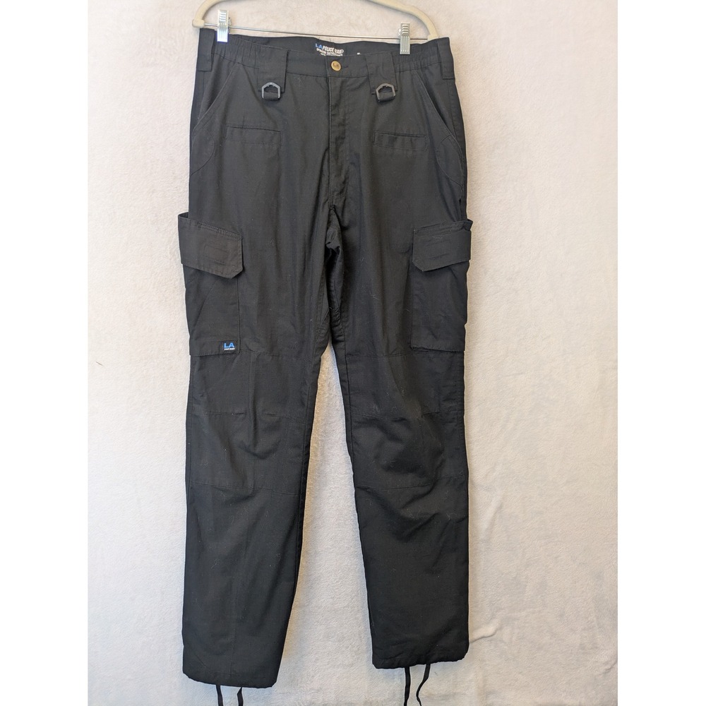LA‎ Police Gear Operator Tactical Pants Men's 34x34 Black Cargo Ripstop